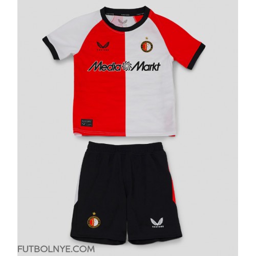 Camiseta Feyenoord Primera Equipación para niños 2024-25 manga corta (+ pantalones cortos)